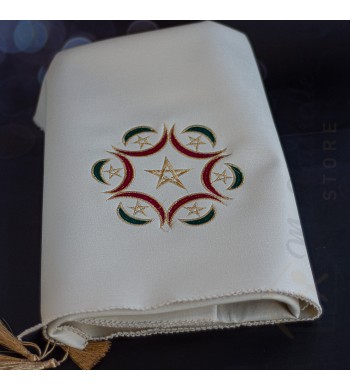 Nappe marocaine brodée Watani 140*140cm