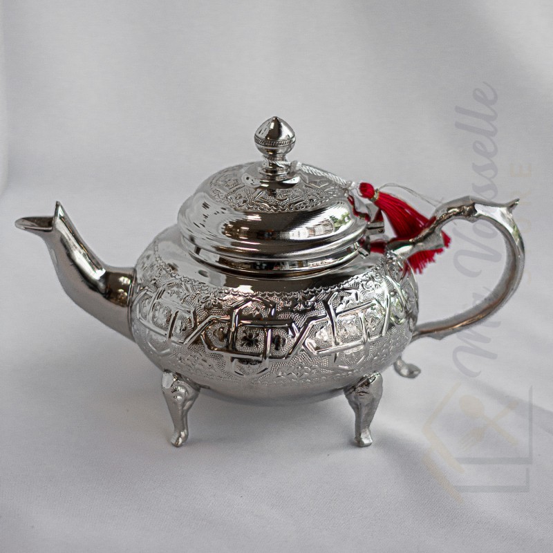 Théière artisanale pour service thé marocain