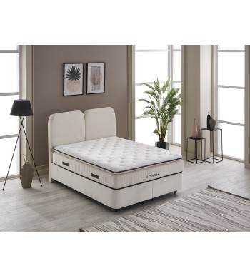 Lit coffre COCO beige 160*200cm