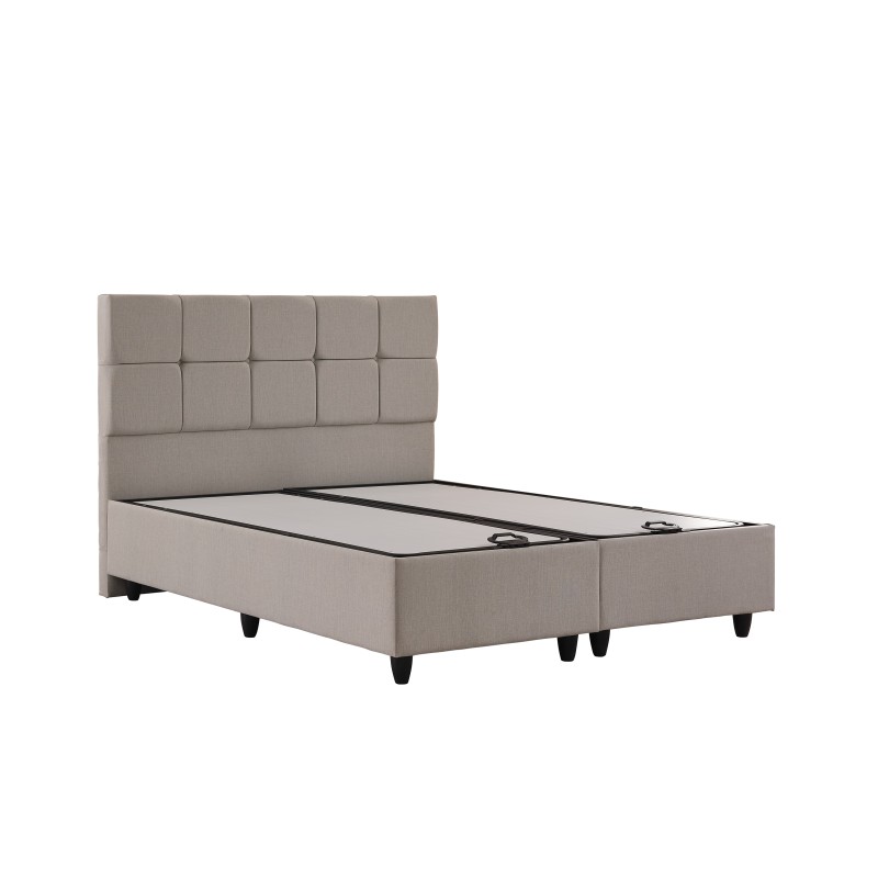 Lit coffre DAVIN beige 160*200cm