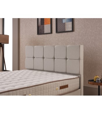 Lit coffre DAVIN beige 160*200cm