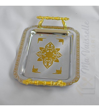 Set de 3 plateaux rectangles bicolores