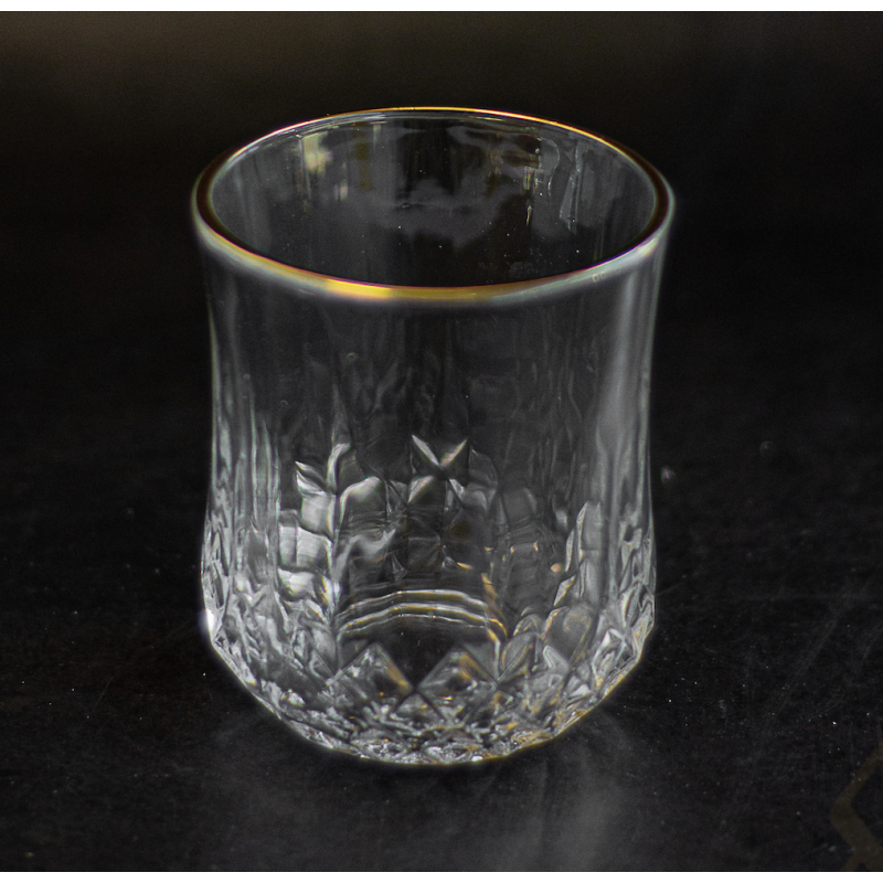 Set de 6 verres à eau liseré or 230ml
