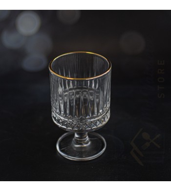 Set de 6 verres à pied doré 200ml