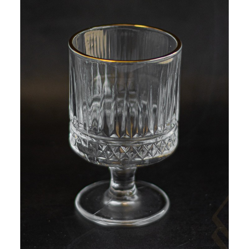 Set de 6 verres à pied doré 200ml