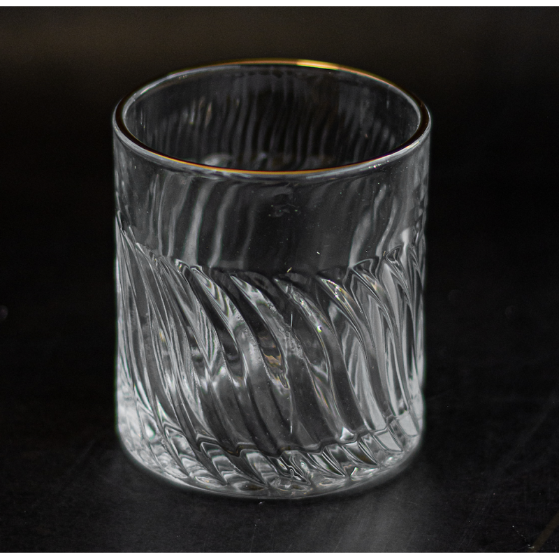 Lot de 6 verres à eau liseré or 200ml