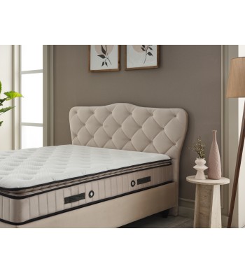 Lit coffre ELSA beige 160*200cm