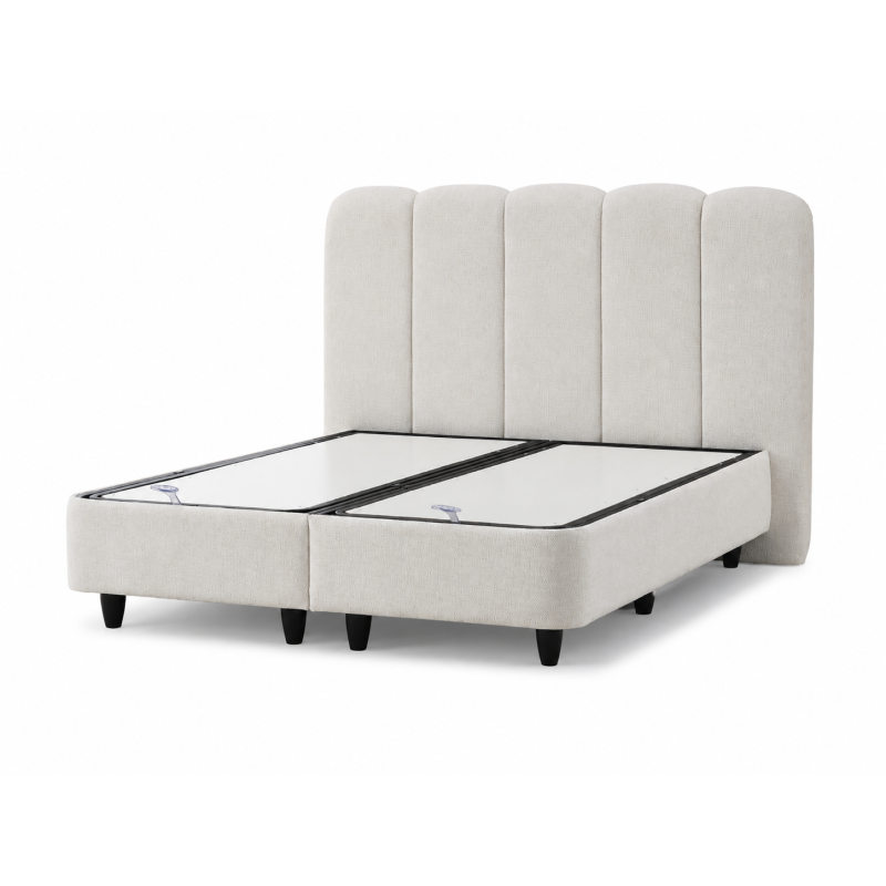 Lit coffre LINDA beige 160*200cm