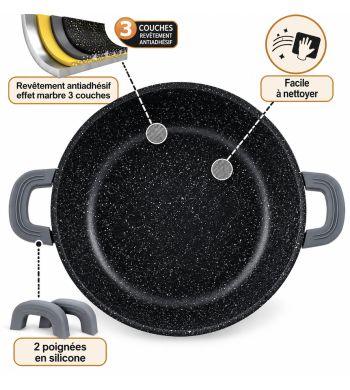 Tajine induction rose tous feux 32cm