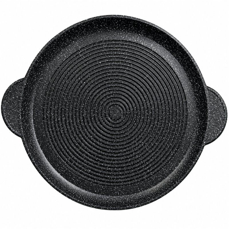 Galetière à pain, plancha plat tajine strié induction 28cm