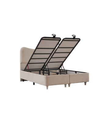 Lit coffre PURE beige 160*200cm