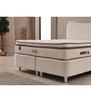 Lit coffre PURE beige 160*200cm