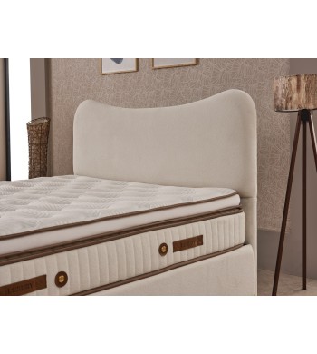 Lit coffre PURE beige 160*200cm