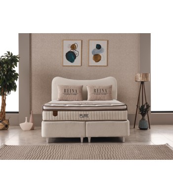 Lit coffre PURE beige 160*200cm