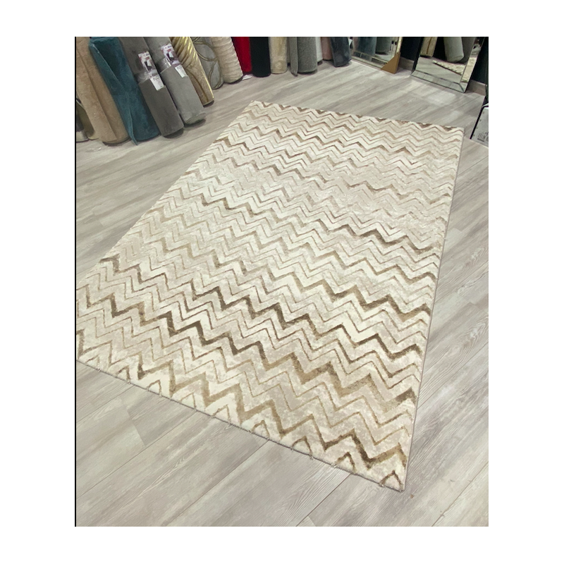 Tapis quadrilobe beige